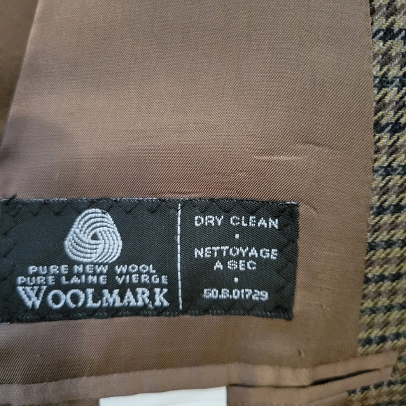 Lauren Ralph Lauren Men's Houndstooth Preppy Wool Blazer Suit Jacket. Size 40S - Picture 7 of 10